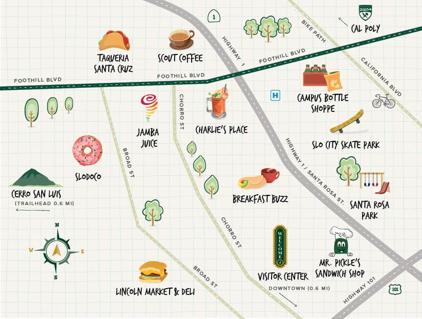 foothill map