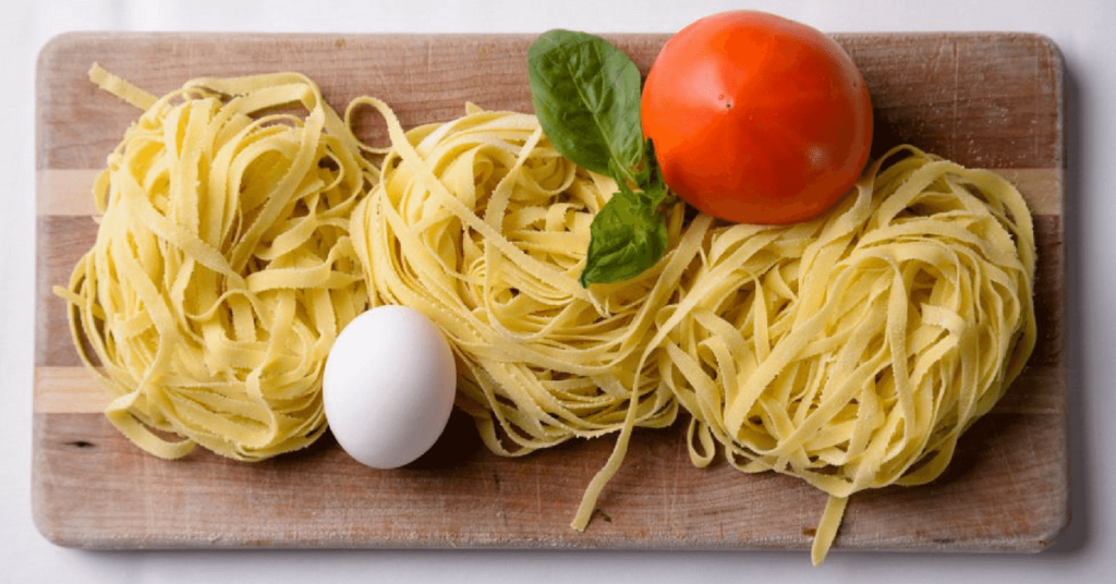Plate of pasta from Cafe Roma - Food and Drink in SLO FAQs